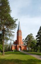 Saaren kirkko, ulkokuva